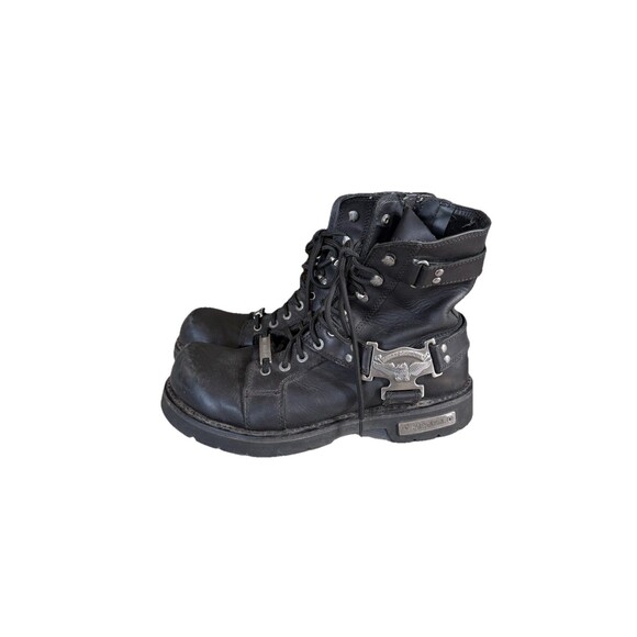 Harley-Davidson Size 11.5 Charles Genuine Black Leather Motorcycle Boots main image 8